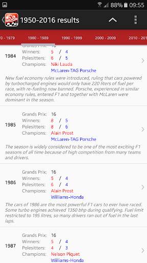 Formula History Results screenshot 6