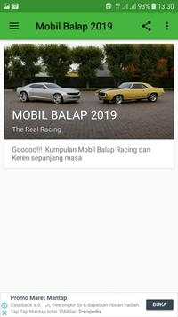 Wallpaper Mobil Balap 2019 screenshot 1