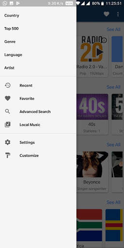 All In One Radio - Online Radio and Music Player 3 تصوير الشاشة
