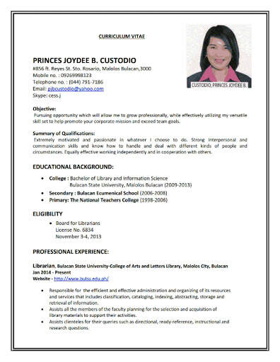 CV Format 2019 скриншот 4