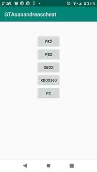 Cheat codes for GTA san andreas screenshot 1