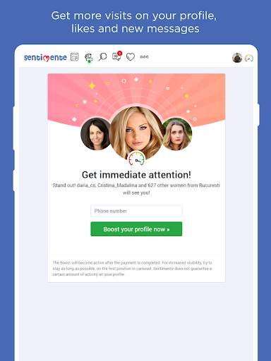 Sentimente - dating & love скриншот 10