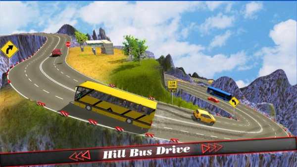 Hill Coach Bus Simulator : Winter Tour Mad Drive screenshot 1