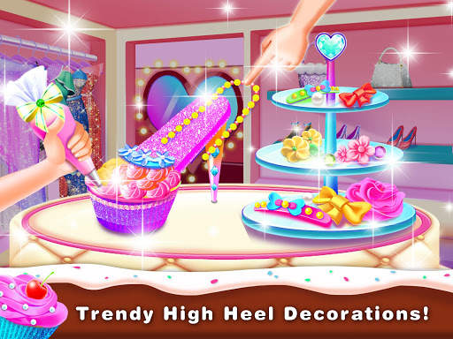 High Heel Cupcake Maker- Girly Bakery Food Games screenshot 4