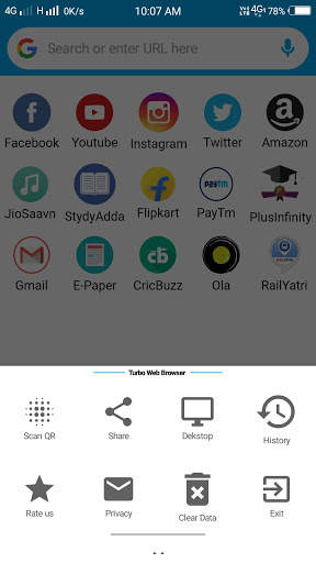 Turbo Web Browser screenshot 4