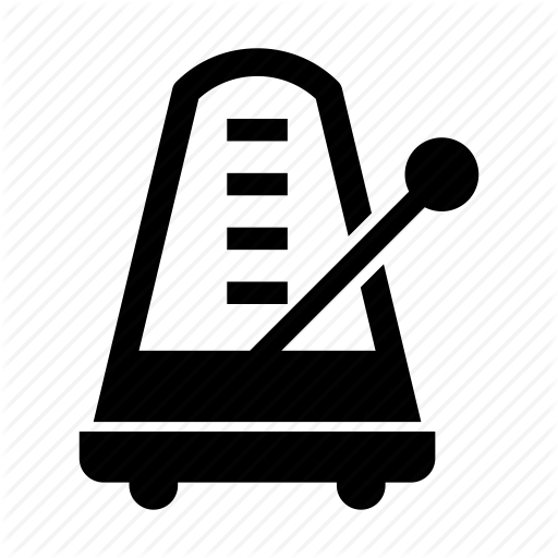 Music metronome icon