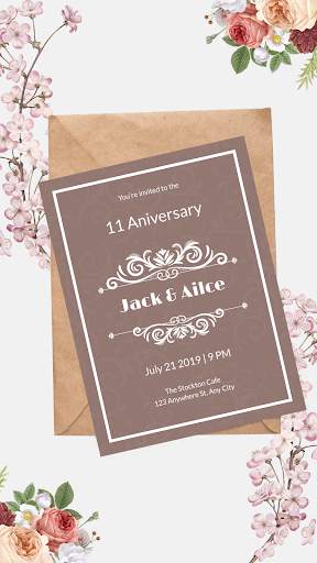Wedding Anniversary Invitation Card Maker 2020 screenshot 4