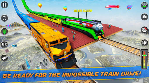 Mega Ramp Train Stunt Game screenshot 4