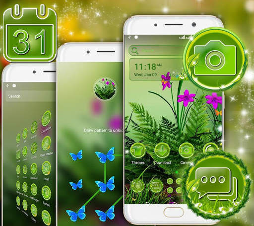 Green Nature Launcher Theme screenshot 3