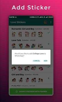 Love & Romantic Stickers For Whatsapp - WAStickers screenshot 13