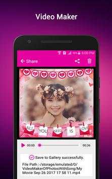 Video Maker Of Photos With Song 5 تصوير الشاشة
