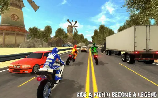 Crazy Bike Rider Road Rash Racing 2019 स्क्रीनशॉट 1