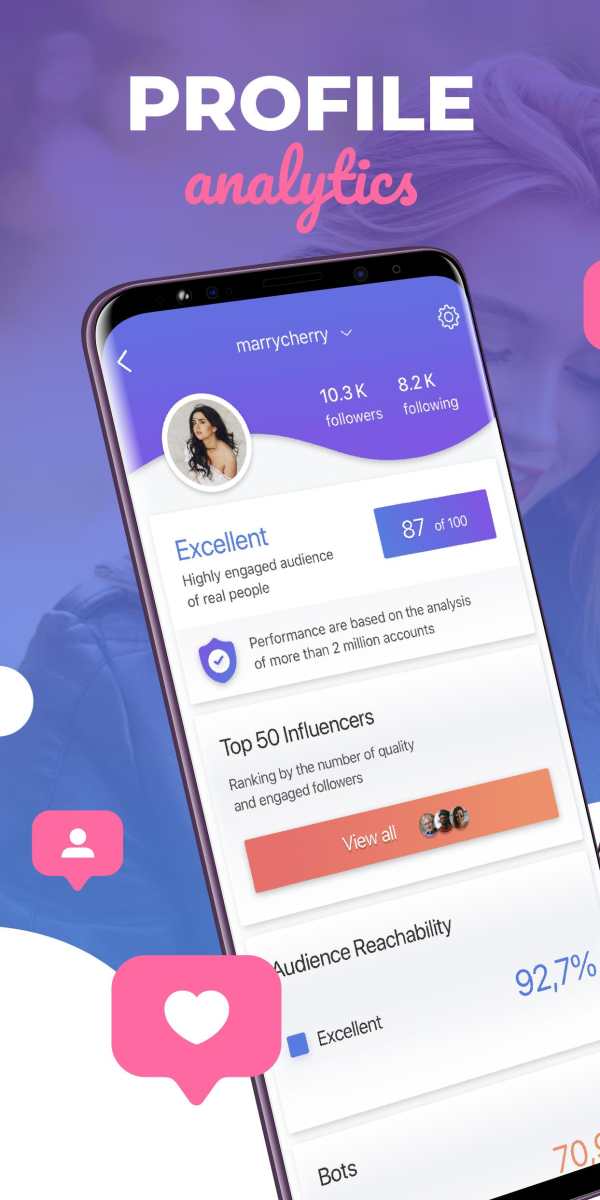 Imfigures Profile Analyzer for Instagram screenshot 2