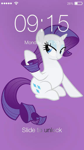 Pony Sketch ART Screen Lock screenshot 1