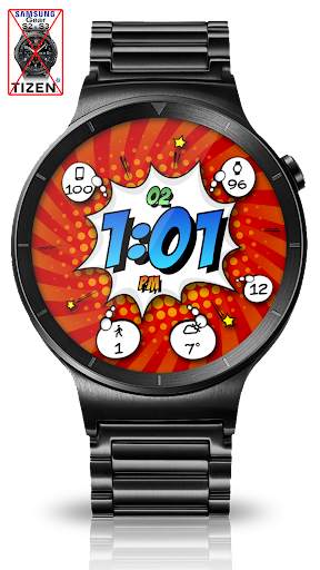 Comic Pow HD Watch Face screenshot 8