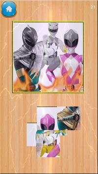 Slide Power Ranger puzzle new game screenshot 6
