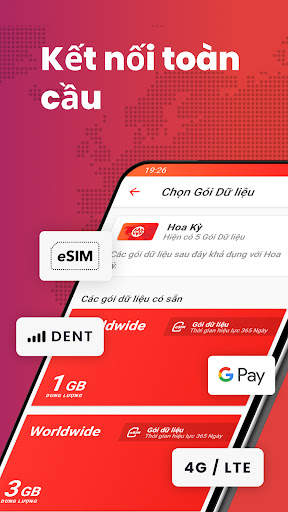 DENT: Dữ liệu eSIM Toàn cầu screenshot 2