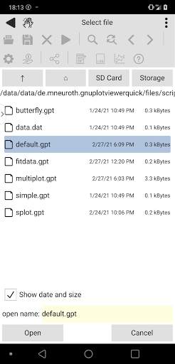 Mobile Gnuplot Viewer (New) screenshot 5