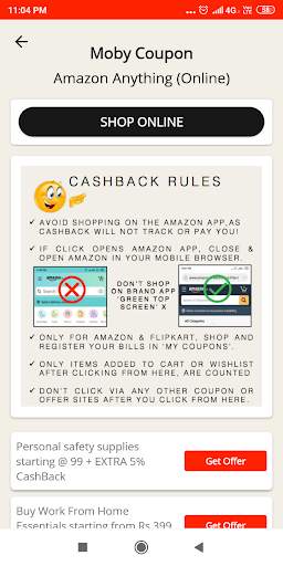 Moby Cashback स्क्रीनशॉट 6