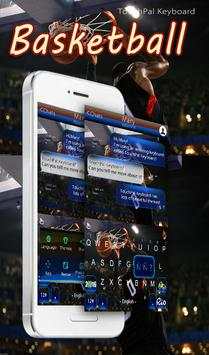 Free Basketball Keyboard Theme screenshot 1