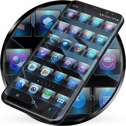 Launcher Theme - Dusk Blue Icon Pack Wallpaper icon