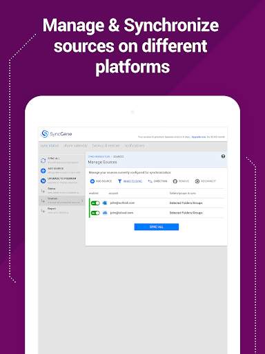 SyncGene Contact Calendar Sync 13 تصوير الشاشة