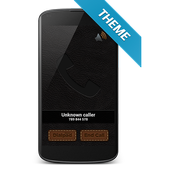 Leather Theme - BIG! caller ID icon