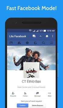 Lite for Facebook - Fast & Secure screenshot 1