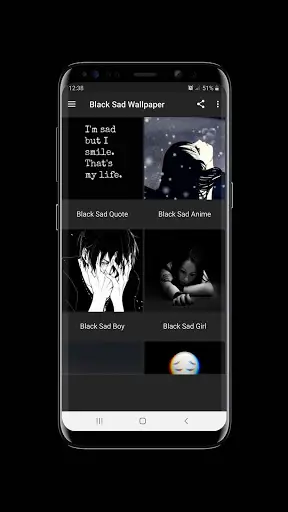 Black Sad Wallpaper screenshot 8