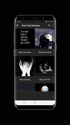 Black Sad Wallpaper screenshot 8