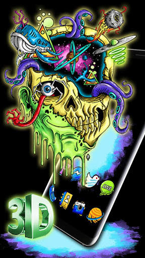 Hd Graffiti Skull Themes Live Wallpapers screenshot 2