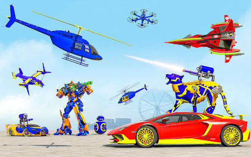 Panther Robot Transform Car screenshot 8