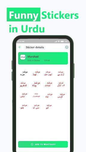 Urdu in Stickers for WhatsApp screenshot 2