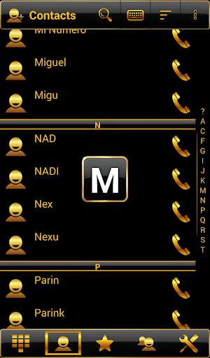 Theme Black Gold RocketDial screenshot 4