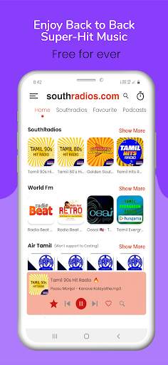 Southradios Tamil FM Radio HD screenshot 2