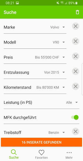 Automarkt Schweiz: Jetzt Auto kaufen स्क्रीनशॉट 1