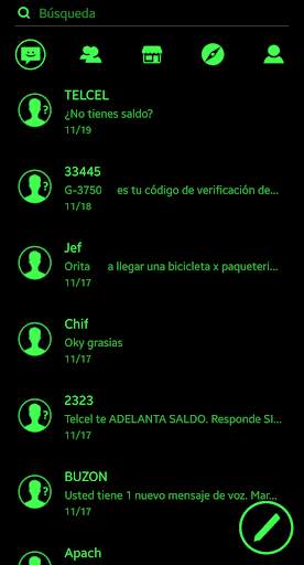 THEME FOR GO SMS PURE METRO GREEN screenshot 1
