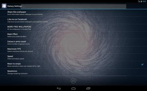 Galaxy Live Wallpaper screenshot 16