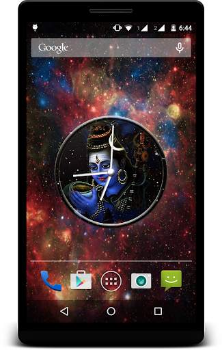 Shiva Clock Live Wallpaper screenshot 1