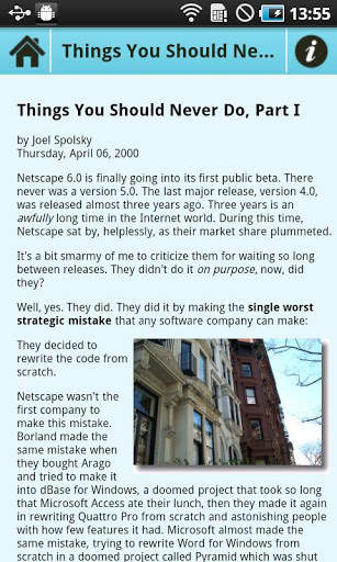 Joel on Software - Android App screenshot 5