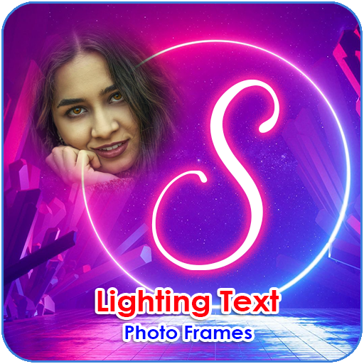 Lighting Text Photo Frames icon