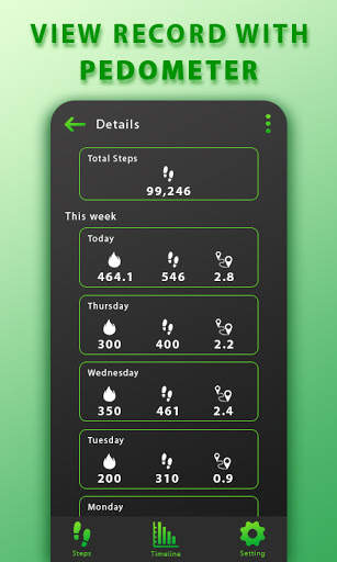 pedômetro contador de passos screenshot 3
