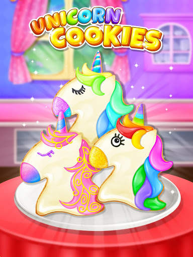 Unicorn Food - Sweet Rainbow Cookies Maker screenshot 4