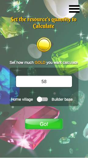 Gems calc for clashers game screenshot 4