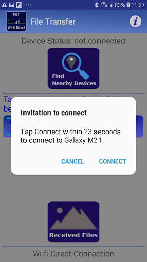File Transfer (wifi-direct) screenshot 4