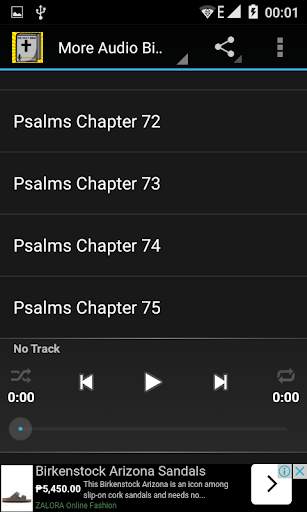 Audio Bible: Psalms Chap 1-75 screenshot 2