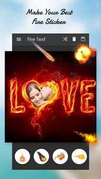 Fire Text Photo Frame screenshot 5