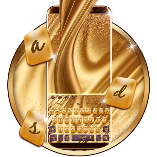 Golden Silk Keyboard Theme 10001002