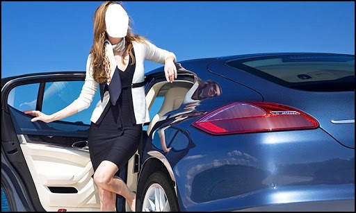 Women With Car Photo Suit screenshot 2