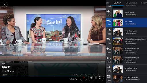 Bell Fibe TV app dashboard screenshot 2